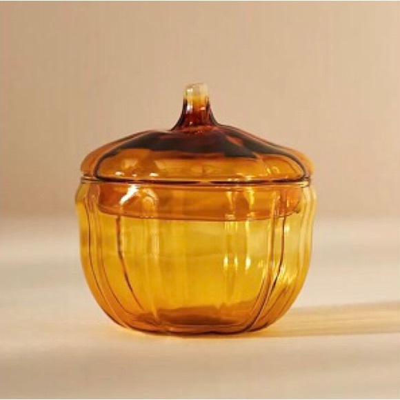 Anthropologie Other - Anthropologie Sugar Bowl Candy Dish Pumpkin Jar New In Box NWT Rare